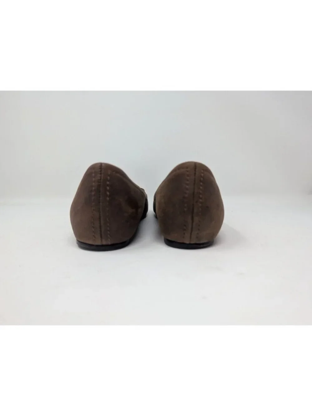Vintage Y2K Daniblack Brown Suede Flats 6 Open Toe